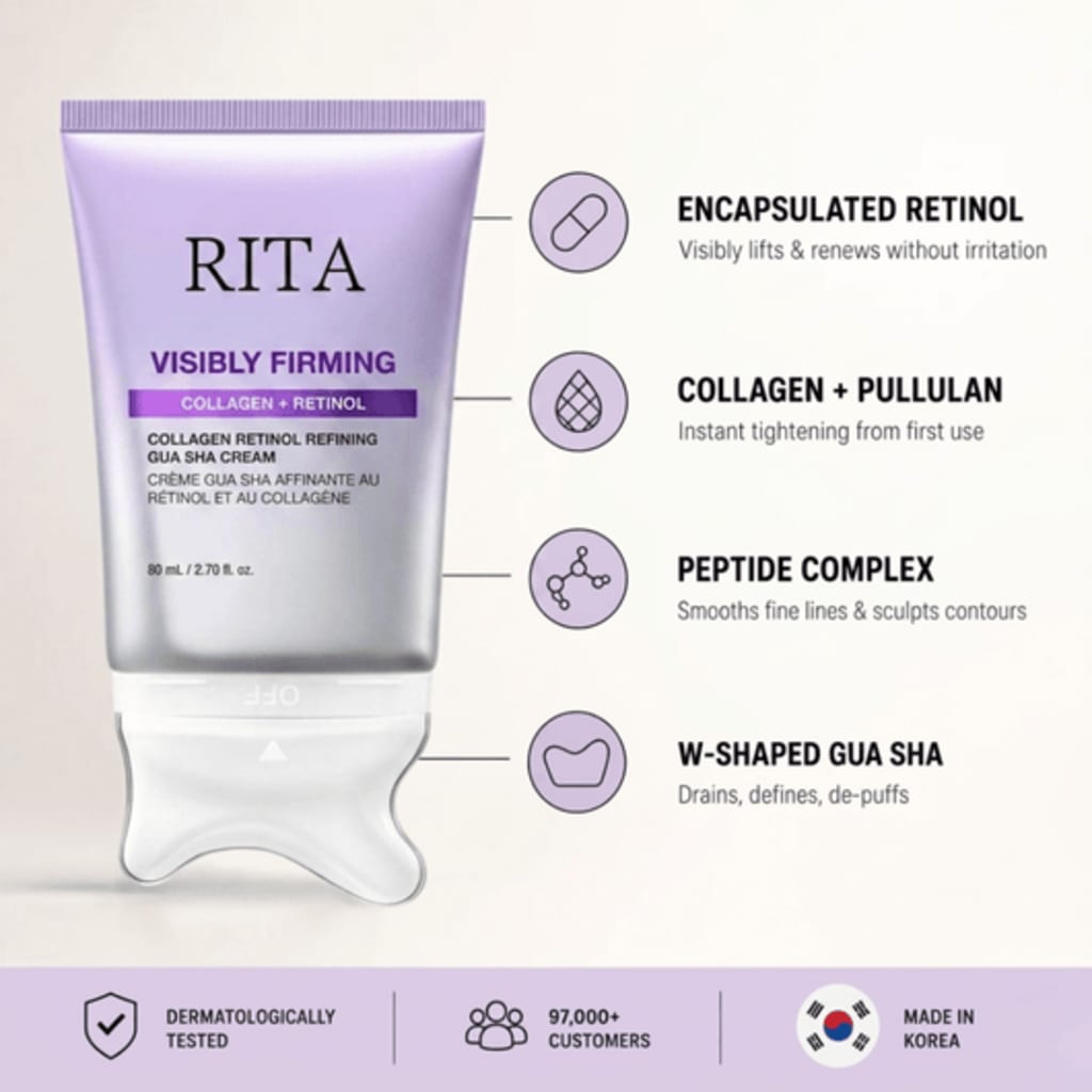 Rita Korean Collagen Retinol GuaSha Lifting Cream